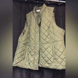 Kim Rogers Quilted Sage Vest